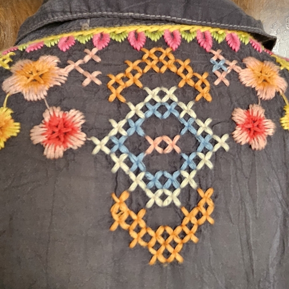 Johnny Was Multicolor Embroidered Tunic - Picture 4 of 8